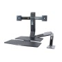 Ergotron WorkFit -A, Dual 55,9 cm (22") Scrivania Nero (24-316-026)