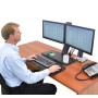 Ergotron WorkFit -A, Dual 55,9 cm (22") Scrivania Nero (24-316-026)