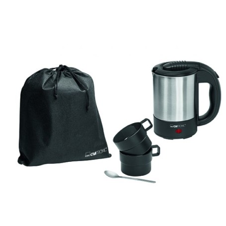 Clatronic WKR 3624 bollitore elettrico 0,5 L 1000 W Nero, Acciaio inossidabile (263729)