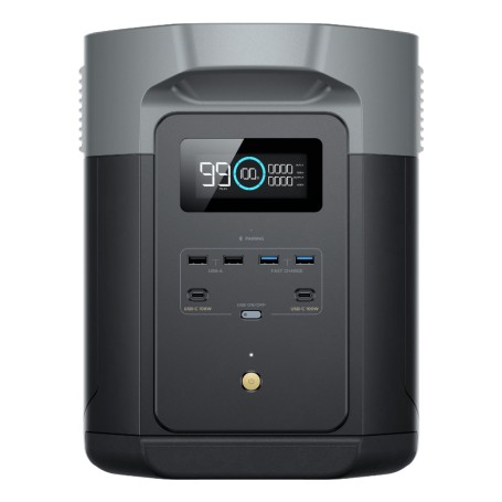 DELTA 2 Max, tragbare Powerstation (schwarz, 2.048 Wh, X-boost 3.100W, LFP-Akku) (604772)