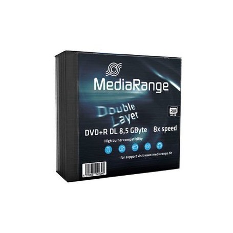 MediaRange MR465 DVD vergine 8,5 GB DVD+R DL 5 pz (MR465)