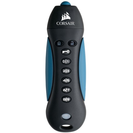 Corsair Padlock 3 unità flash USB 128 GB USB tipo A 3.2 Gen 1 (3.1 Gen 1) Nero, Blu (CMFPLA3B-128GB)