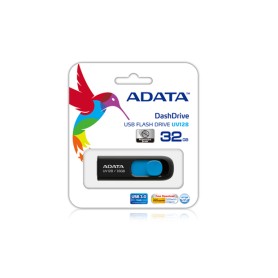 ADATA DashDrive UV128 128GB unità flash USB USB tipo A 3.2 Gen 1 (3.1 Gen 1) Nero, Blu (AUV128-128G-RBE)