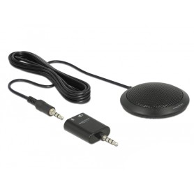 DeLOCK 65873 microfono Nero Microfono da tavolo (65873)