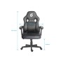 Conceptronic EYOTA03BL sedia per videogioco Sedia da gaming per PC Seduta imbottita Nero (EYOTA03BL)