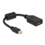 DeLOCK 65554 cavo DisplayPort 0,21 m Mini DisplayPort Nero (65554)