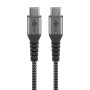 Goobay 49301 cavo USB 0,5 m USB 2.0 USB C Nero, Grigio (49301)