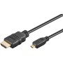 Goobay 53785 cavo HDMI 2 m HDMI tipo A (Standard) HDMI tipo D (Micro) Nero (53785)