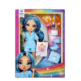 Rainbow High Junior High PJ Party Fashion Doll- Skyler (Blue) (530947-EUC)