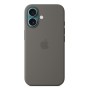 Silikon Case mit MagSafe (grau, iPhone 16) (MYY33ZM/A)