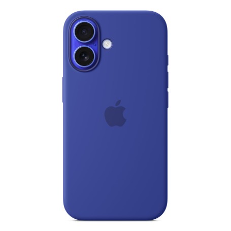 Silikon Case mit MagSafe (blau, iPhone 16) (MYY63ZM/A)