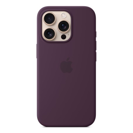 Silikon Case mit MagSafe (pflaume, iPhone 16 Pro) (MYYM3ZM/A)
