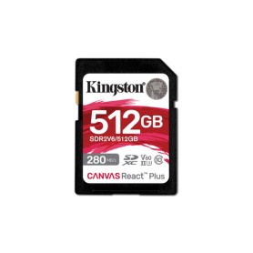 Kingston Technology 512GB Canvas React Plus SDXC UHS-II 280R/150W U3 V60 for Full HD/4K (SDR2V6/512GB) Kingston Technology 512GB Canvas React Plus SDXC UHS-II 280R/150W U3 V60 for Full HD/4K (SDR2V6/512GB)