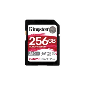 Kingston Technology 256GB Canvas React Plus SDXC UHS-II 280R/150W U3 V60 for Full HD/4K (SDR2V6/256GB)