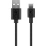 USB-C Ladeset 5 Watt (schwarz, 1 Meter Kabel USB-A  USB-C) (45293)