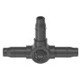 Micro-Drip-System T-Stck 4,6mm (3/16") (dunkelgrau, 10 Stck, Modell 2023) (13211-20)