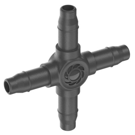Micro-Drip-System Kreuzstck 4,6mm (3/16") (dunkelgrau, 10 Stck, Modell 2023) (13214-20)