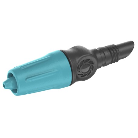 Micro-Drip-System Regulierbarer Endtropfer 0-15 l/h (schwarz/trkis, 10 Stck, Modell 2023) (13305-20)