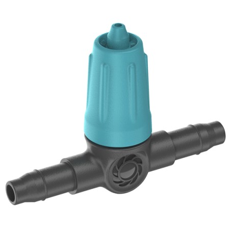 Micro-Drip-System Regulierbarer Reihentropfer 0-15 l/h (schwarz/trkis, 10 Stck, Modell 2023) (13315-20)