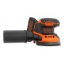 Akku-Exzenterschleifer BDCROS18-QW, 18Volt (orange/schwarz, Li-Ionen Akku 1,5Ah)