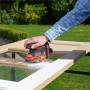 Akku-Exzenterschleifer BDCROS18-QW, 18Volt (orange/schwarz, Li-Ionen Akku 1,5Ah)