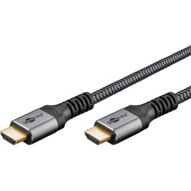 Plus High-Speed-HDMI-Kabel mit Ethernet, 4K @ 60Hz (grau, 10 Meter) (64997)