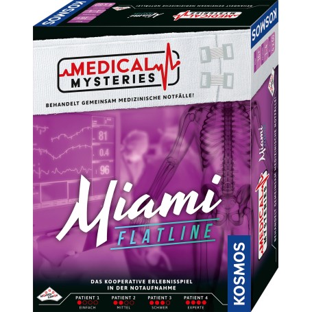 Kosmos Medical Mysteries - Miami Flatline 60 min Gioco da tavolo Deduzione (684426)
