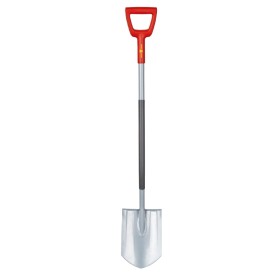 WOLF-Garten ASP-D Spade Acciaio Rosso, Acciaio inox (73ADA006650)