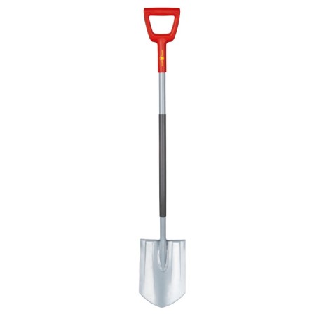 WOLF-Garten ASP-D Spade Acciaio Rosso, Acciaio inox (73ADA006650)