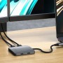Satechi ST-H4CPDM hub di interfaccia USB tipo-C 10000 Mbit/s Grigio