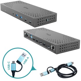 i-tec USB 3.0 / USB-C / Thunderbolt, 3x 4K Docking Station Gen 2 + Power Delivery 100W (CATRIPLE4KDOCKPD2)