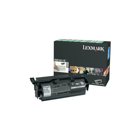 Lexmark X65x High Yield Return Program Print Cartridge cartuccia toner Originale Nero (X651H11E)