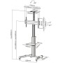 Reflecta 23210 supporto da tavolo per Tv a schermo piatto 177,8 cm (70") Alluminio, Nero (23210)