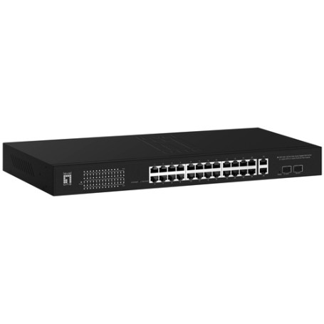 LevelOne GEP-2841 switch di rete Gestito L2 Gigabit Ethernet (10/100/1000) Supporto Power over Ethernet (PoE) 1U Nero (GEP-2841)