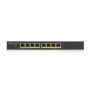 Zyxel GS1900-8HP v3 PoE Gestito L2 Gigabit Ethernet (10/100/1000) Supporto Power over Ethernet (PoE) Nero (GS1900-8HP-EU0103F)