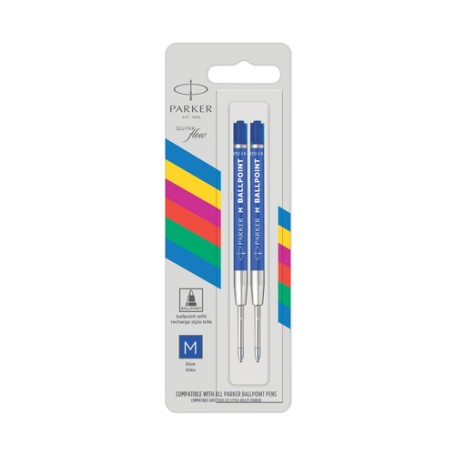Parker Quinkflow Medio Blu 2 pz (2166544)