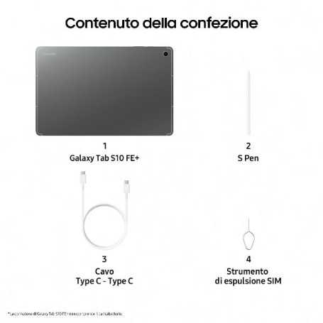 GALAXY TAB S10 FE+ 12+256GB GRAY (SM-X620NZAPEUE)