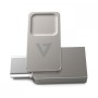 V7 VF3128GTC unità flash USB 128 GB USB Type-A / USB Type-C 3.2 Gen 1 (3.1 Gen 1) Argento (VF3128GTC)