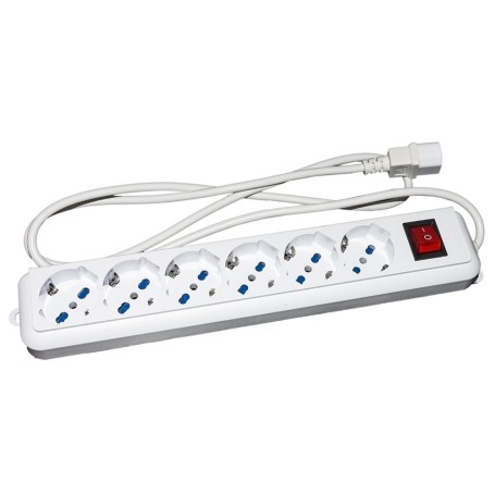 Link Accessori LKMP06C prolunghe e multiple 6 presa(e) AC Interno Bianco (LKMP06C)