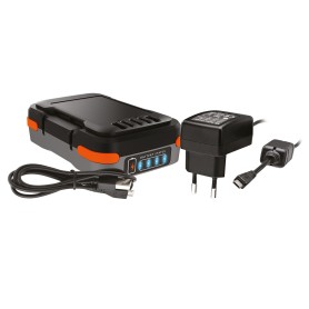 Black & Decker BDCB12B batteria portatile Ioni di Litio 1500 mAh Nero, Grigio, Arancione (BDCB12B-XJ)