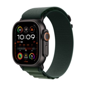 Watch Ultra 2 (schwarz, 49 mm, Alpine Loop dunkelgrn, Titangehuse, Cellular) (MX4Q3FD/A)