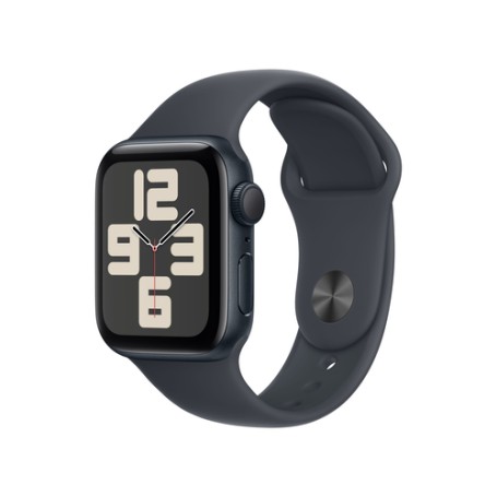Watch SE (schwarz, Aluminium, 40 mm, Sportarmband Mitternacht S/M) (MXE73QF/A)