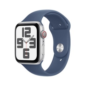 Watch SE (silber, Aluminium, 44 mm, Sportarmband Denim M/L, Cellular) (MXGQ3QF/A)