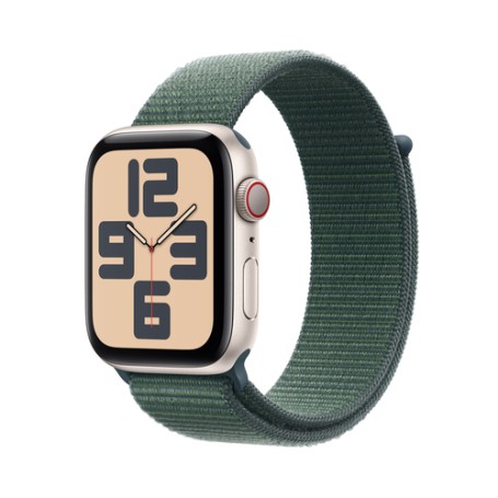 Watch SE (champagner, Aluminium, 44 mm, Sport Loop seegrn, Cellular) (MXGV3QF/A)