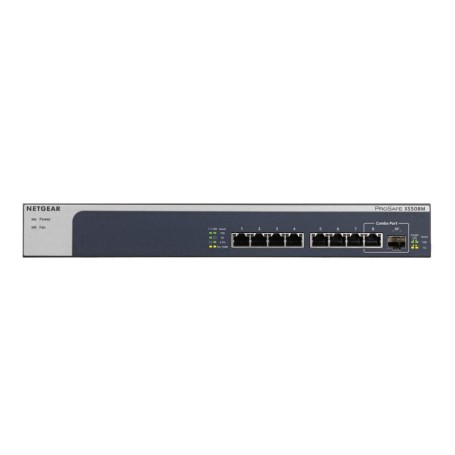 NETGEAR XS508M Non gestito 10G Ethernet (100/1000/10000) Grigio, Argento (XS508M-100EUS)