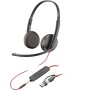 Poly Blackwire 3225 Stereo (UC) Headset USB-C/A, 3,5mm Klinke (8X229A6)