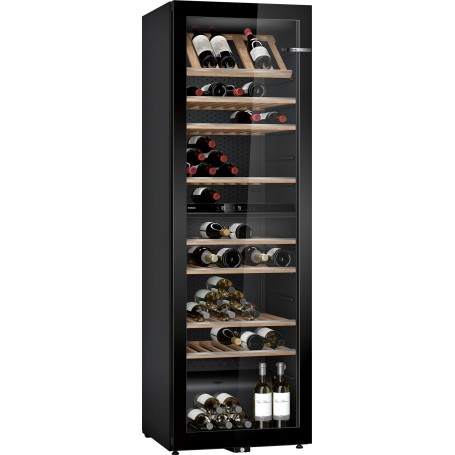 Bosch Serie 6 KWK36ABGA cantina vino Cantinetta vino con compressore Libera installazione Nero 199 bottiglia/bottiglie