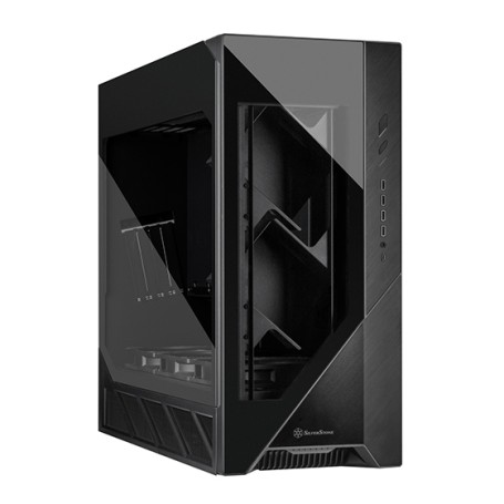 ALTA F2 (schwarz, Tempered Glass) (SST-ALF2B-G)