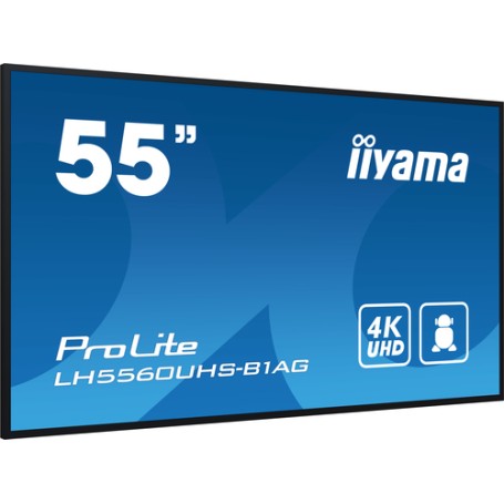 iiyama LH5560UHS-B1AG visualizzatore di messaggi Pannello A digitale 139,7 cm (55") LED Wi-Fi 500 cd/m² 4K Ultra HD Nero Proces