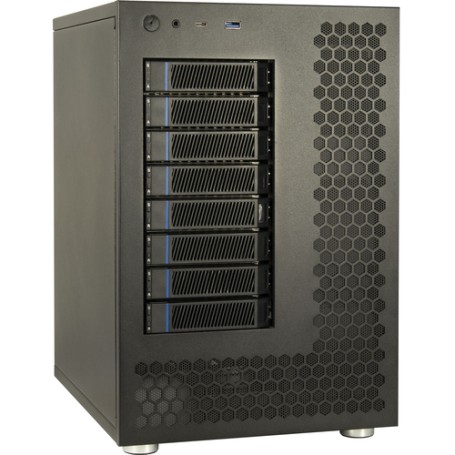 Inter-Tech NAS-8 Custodia per Disco Rigido (HDD) Nero 2.5/3.5" (88887392)